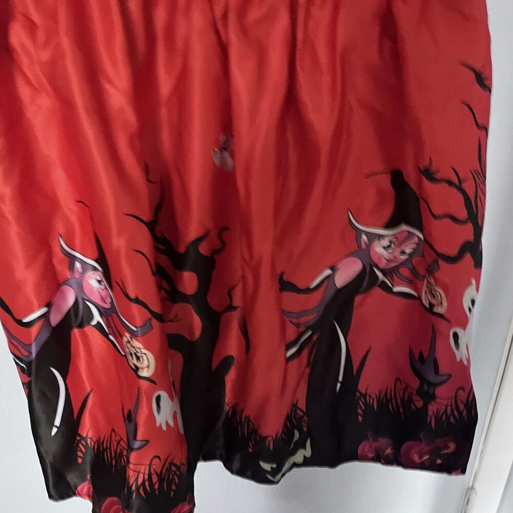 New Red Halloween Costume Dress w Witches Ghosts Pumpkins & More Size 3-4T